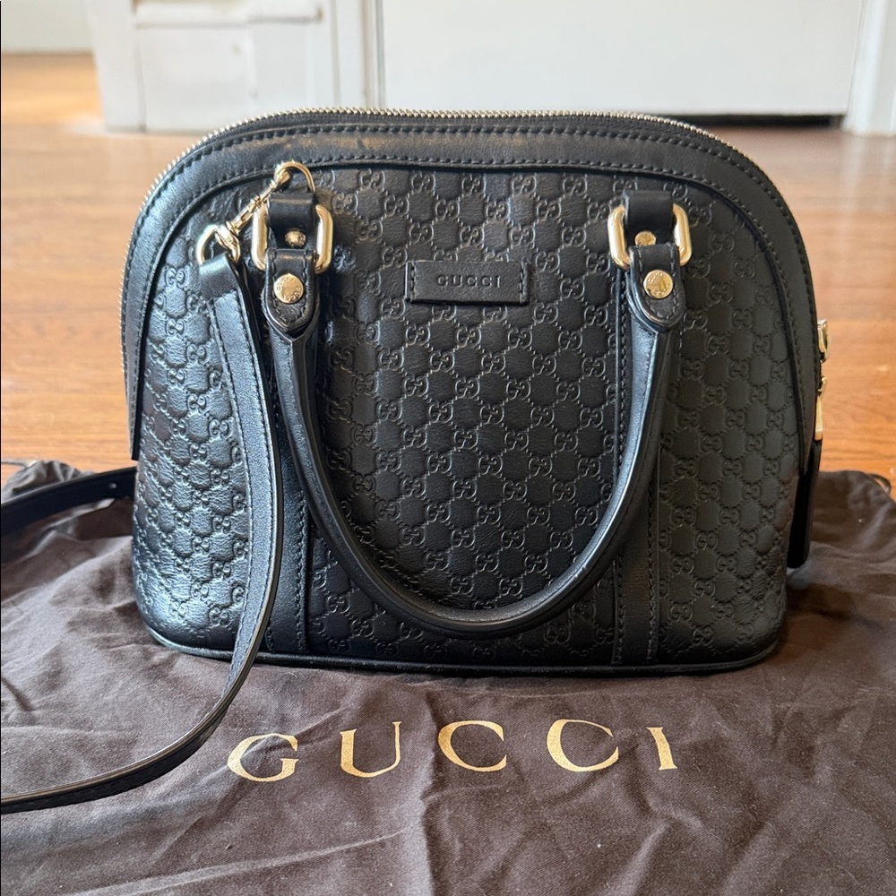Authentic Gucci dome microguccisima handbag